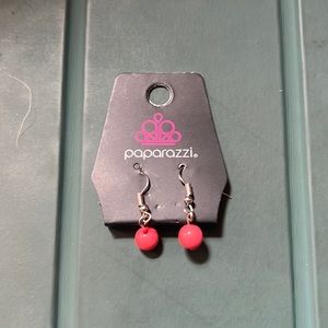 (3 for 10$) Paparazzi neon pink ball earrings